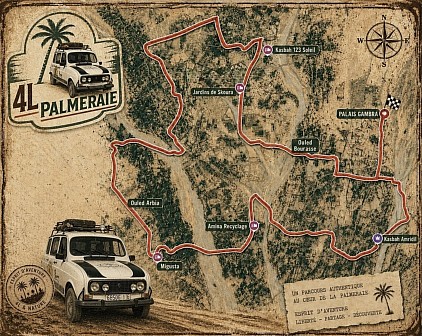 Parcours 4l palmeraie