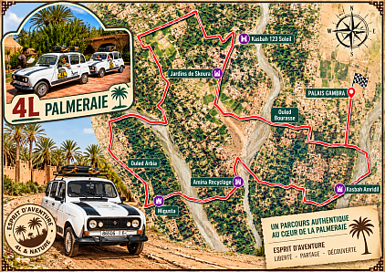 Parcours 4l palmeraie